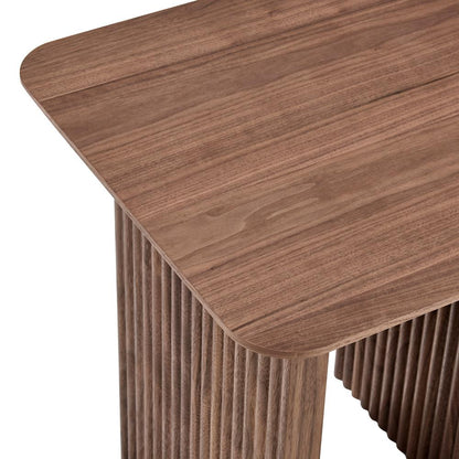 Euro Style - Caden 20inW Square Side Table, Walnut - 19766-WAL veiw 4
