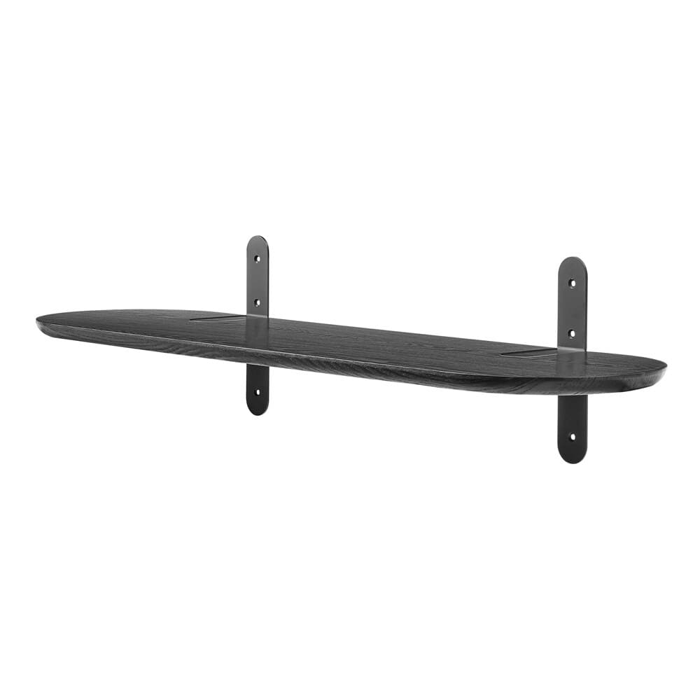 Euro Style - Catalina 36inW Floating Shelf, Black - 90952-BLK veiw 2