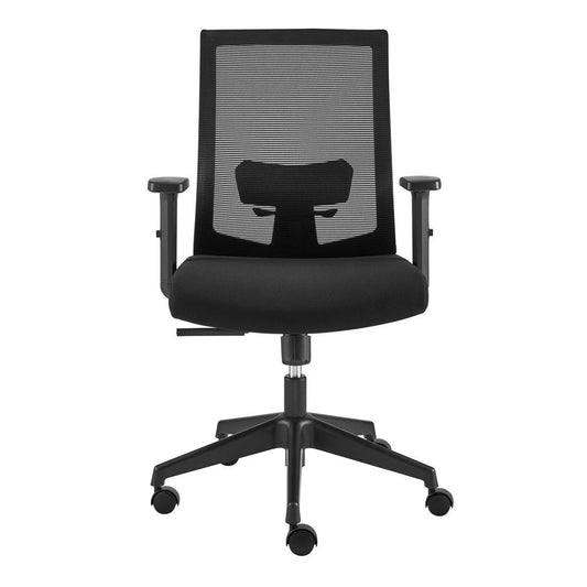 Euro Style - Dahl Mesh Office Chair, Black - 10630-BLK veiw 1