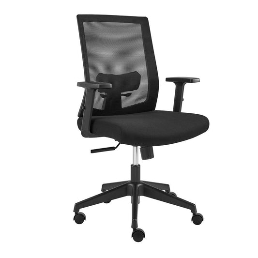 Euro Style - Dahl Mesh Office Chair, Black - 10630-BLK veiw 2