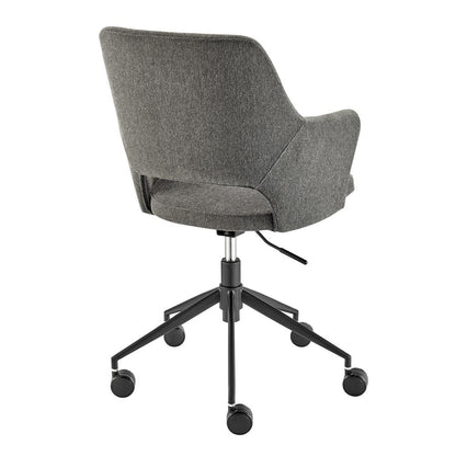 Euro Style - Darcie Fabric Office Chair, Charcoal/Black - 30394-CHAR veiw 5
