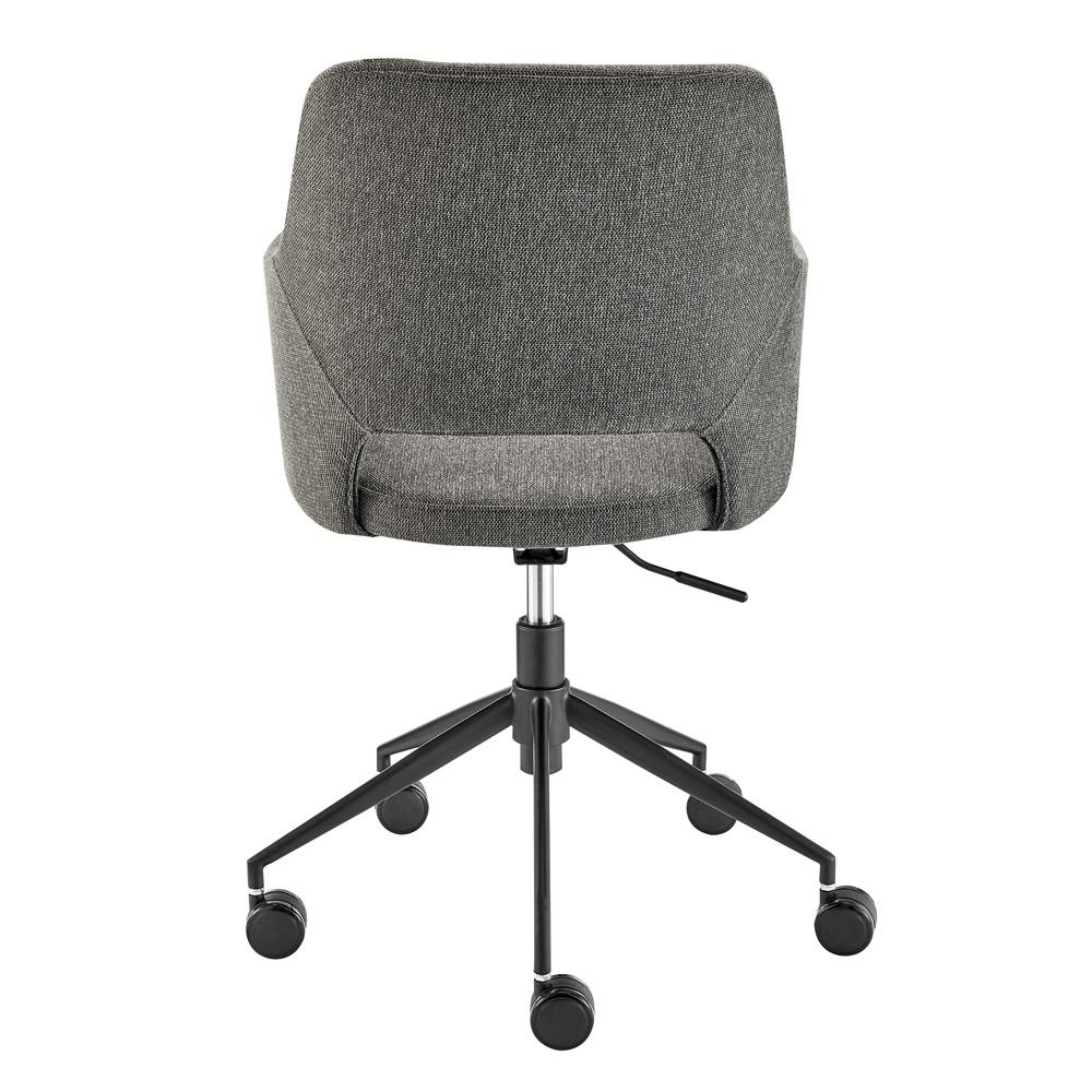 Euro Style - Darcie Fabric Office Chair, Charcoal/Black - 30394-CHAR veiw 6