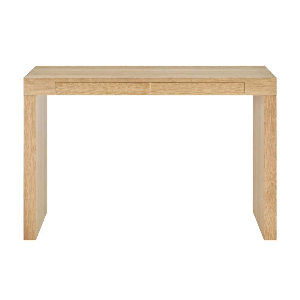 Euro Style - Donald 2-Drawer Desk, Oak - 90308OAK view 1