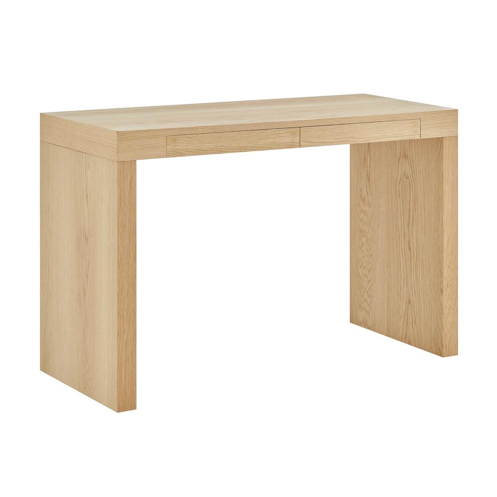 Euro Style - Donald 2-Drawer Desk, Oak - 90308OAK veiw 2