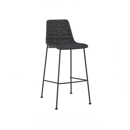 Euro Style - Elma Fabric Bar Stool, Black/Matte Black Legs - Set of 2 - 30554BLK veiw 8