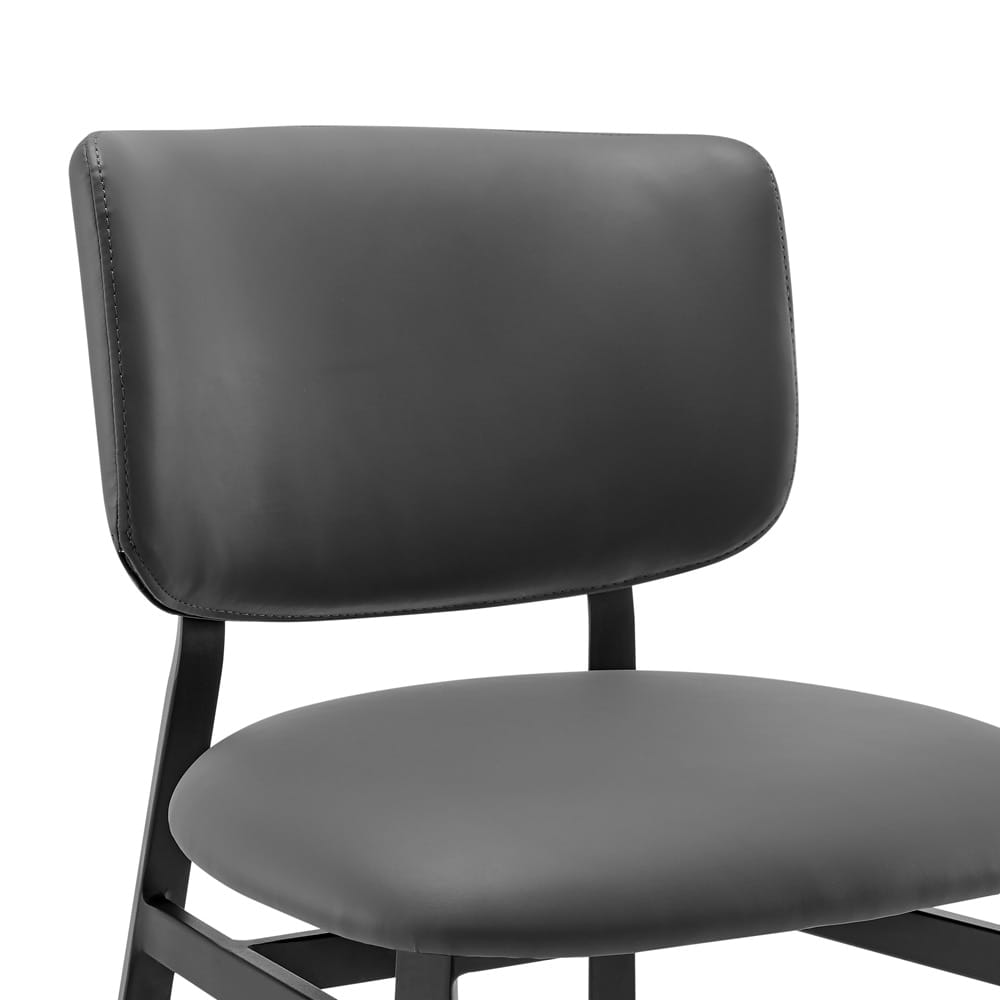 Euro Style - Felipe Leatherette Side Chair, Gray/Black - 30947-GRY veiw 6