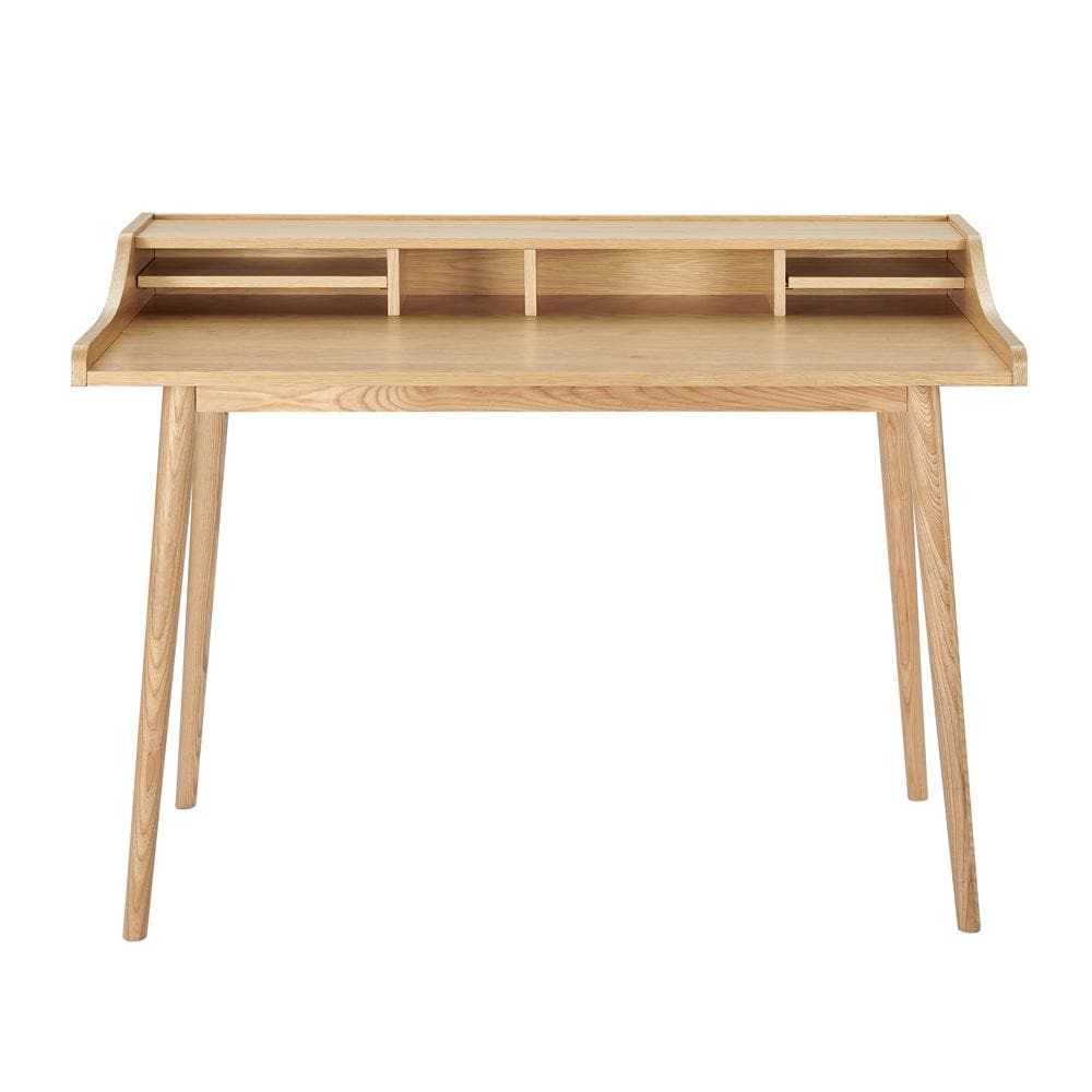 Euro Style - Flavio Desk, Oak - 09701-OAK veiw 1