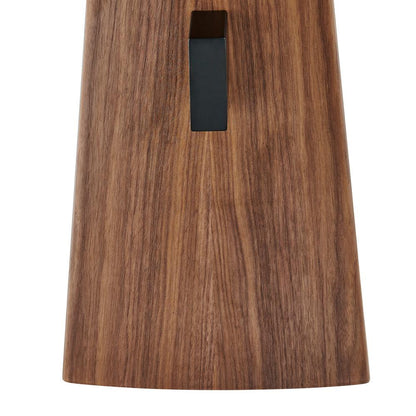 Euro Style - Folke 20inW Round Side Table, Walnut with Matte Black Cross Bar - 19734-WAL veiw 4