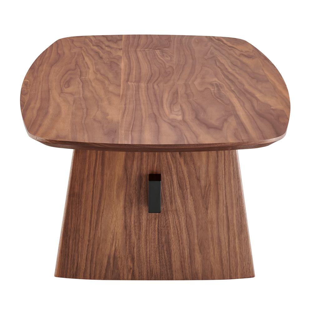 Euro Style - Folke 51inW Coffee Table, Walnut with Matte Black Cross Bar - 19732WAL-KIT veiw 3