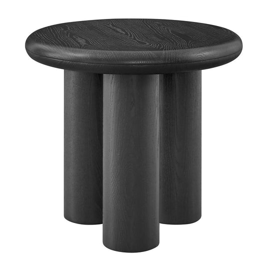 Euro Style - Gunda 24inW Round Side Table, Black - 91817BLK-KIT veiw 1