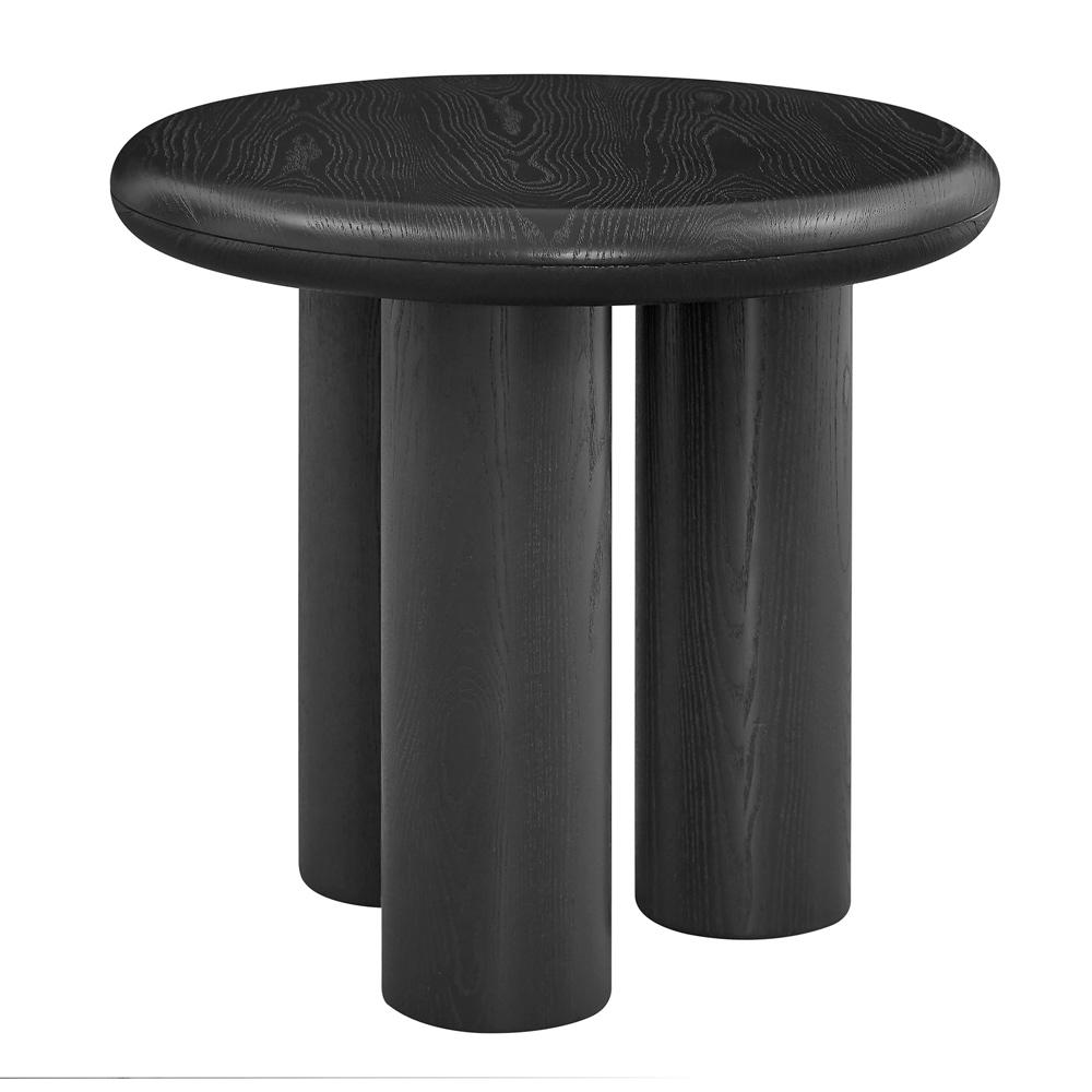 Euro Style - Gunda 24inW Round Side Table, Black - 91817BLK-KIT veiw 2
