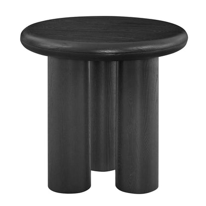 Euro Style - Gunda 24inW Round Side Table, Black - 91817BLK-KIT veiw 3