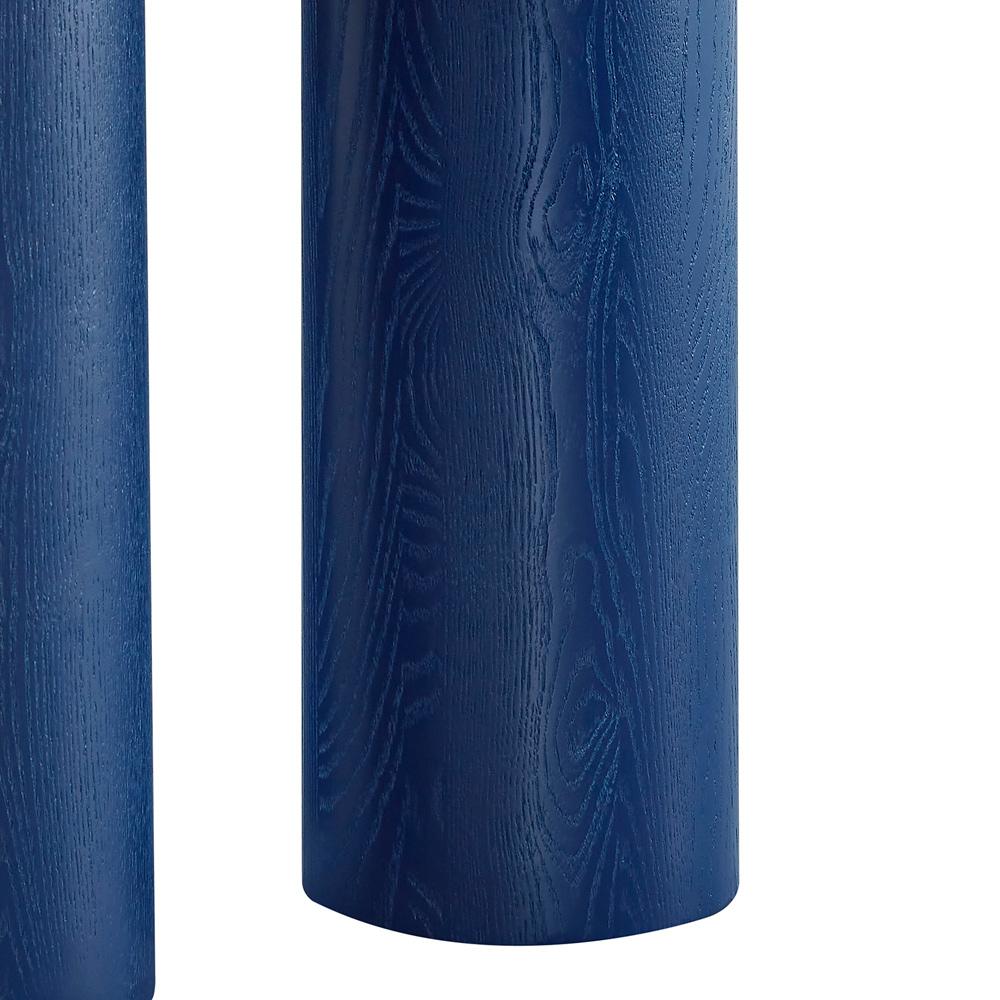 Euro Style - Gunda 24inW Round Side Table, Deep Blue - 91815BLU-KIT veiw 4