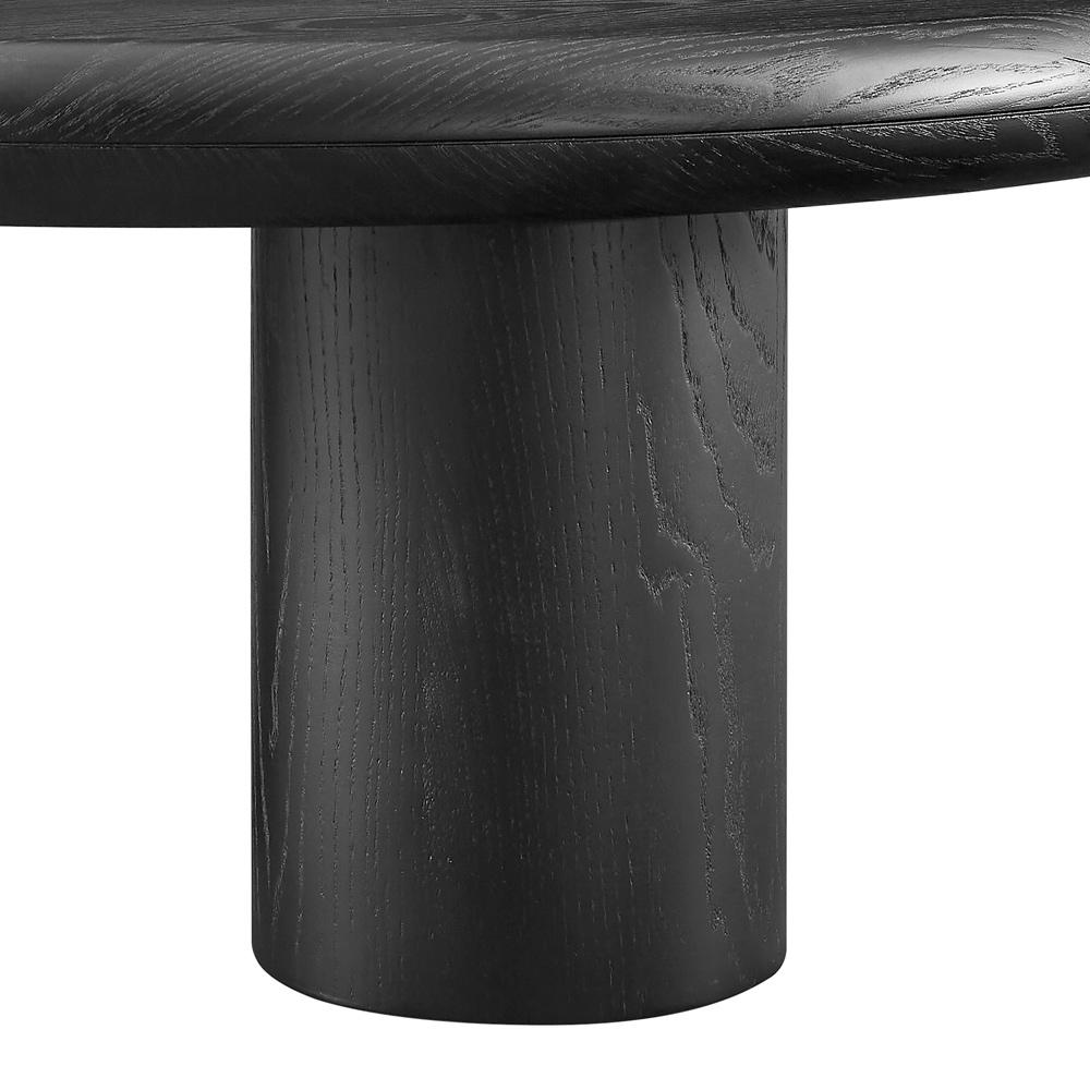 Euro Style - Gunda 36inW Round Coffee, Black - 91816BLK-KIT veiw 4