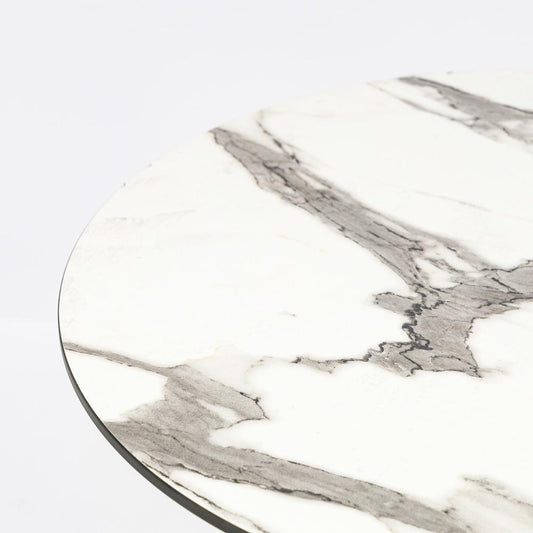 Euro Style - Jannie 30in Indoor/Outdoor Round Bistro Table, White - 90409WHT-KIT veiw 2