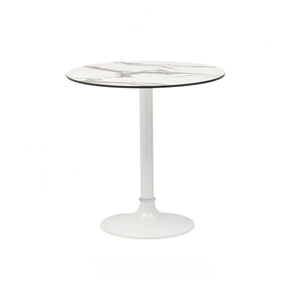Euro Style - Jannie 30in Indoor/Outdoor Round Bistro Table, White - 90409WHT-KIT veiw 3