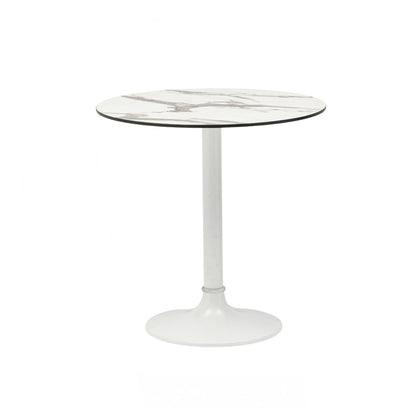 Euro Style - Jannie 30in Indoor/Outdoor Round Bistro Table, White - 90409WHT-KIT veiw 3
