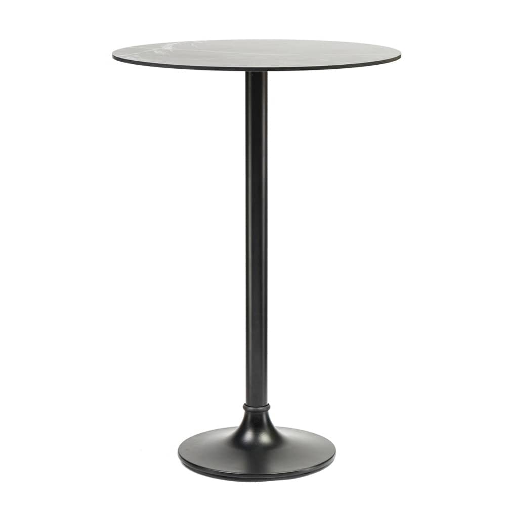 Euro Style - Jannie 30inW Outdoor Bar Table, Black - 90403BLK-KIT veiw 1