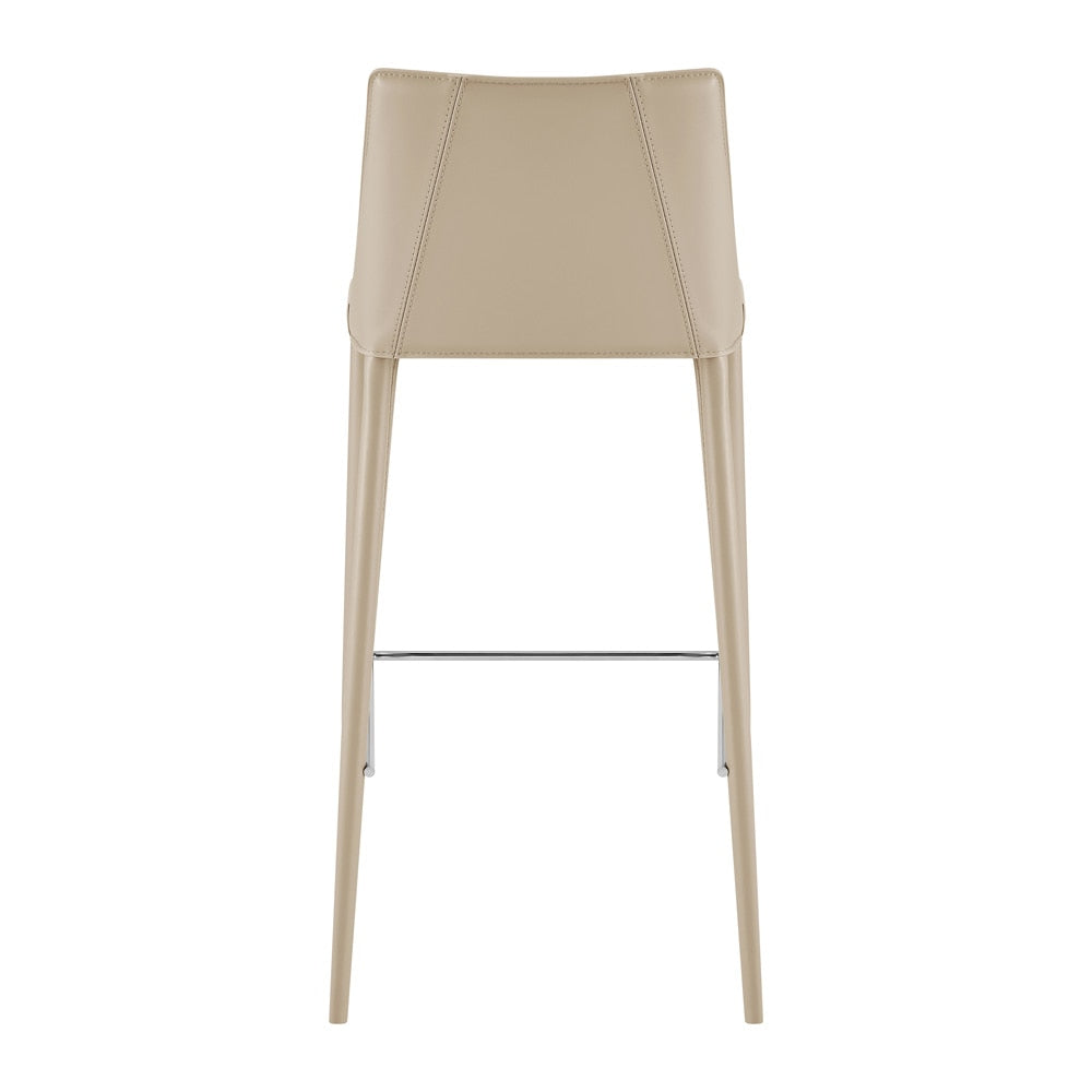 Euro Style - Kalle Faux Leather Bar Stool, Light Gray - 30918-LTGRY-MP1 veiw 5