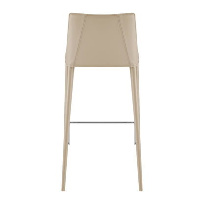 Euro Style - Kalle Faux Leather Bar Stool, Light Gray - 30918-LTGRY-MP1 veiw 5