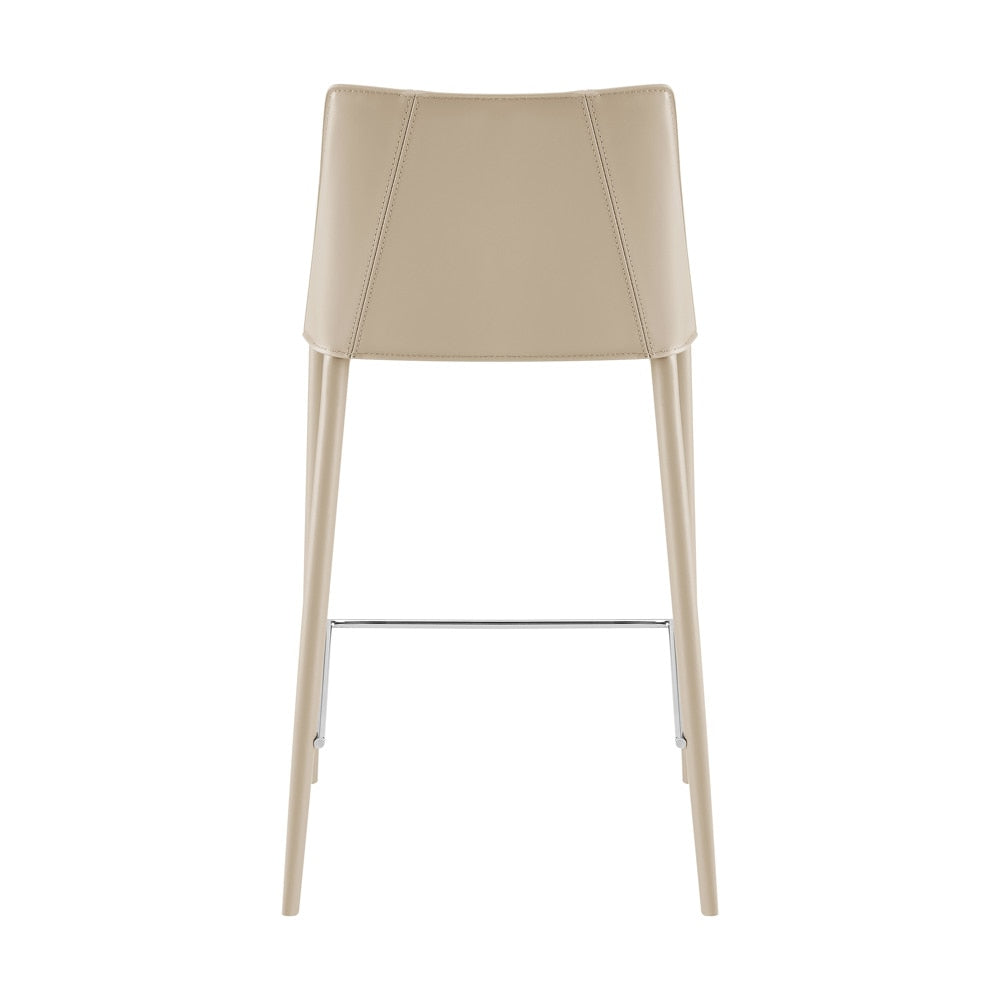 Euro Style - Kalle Faux Leather Counter Stool, Light Gray - 30916-LTGRY-MP1 veiw 5