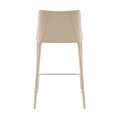 Euro Style - Kalle Faux Leather Counter Stool, Light Gray - 30916-LTGRY-MP1 veiw 5