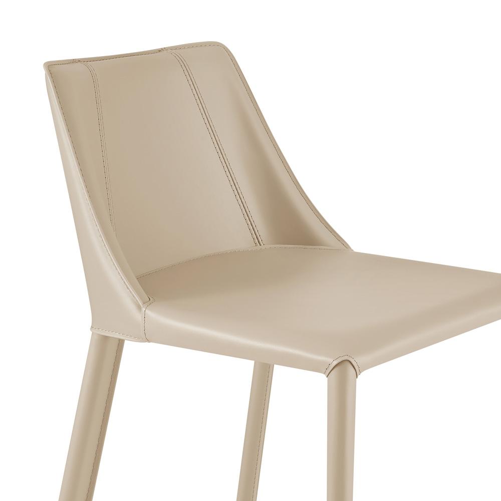 Euro Style - Kalle Faux Leather Counter Stool, Light Gray - 30916-LTGRY-MP1 veiw 6
