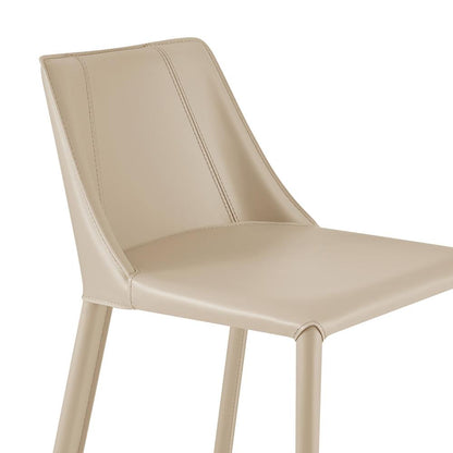 Euro Style - Kalle Faux Leather Counter Stool, Light Gray - 30916-LTGRY-MP1 veiw 6