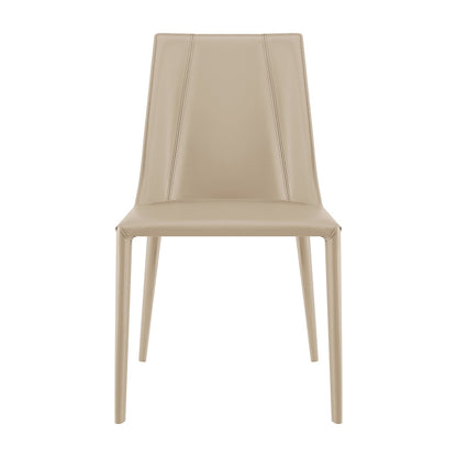 Euro Style - Kalle Faux Leather Side Chair, Light Gray - 30914-LTGRY-MP1 veiw 1