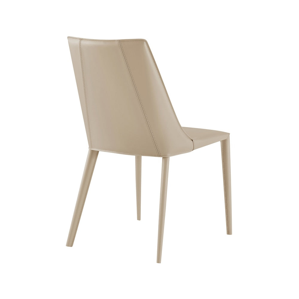 Euro Style - Kalle Faux Leather Side Chair, Light Gray - 30914-LTGRY-MP1 veiw 4