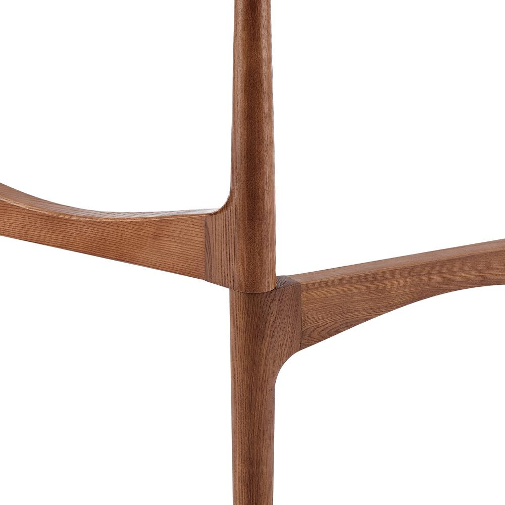 Euro Style - Ledell 40inW Console Table, Clear Glass/Walnut - 38961CLR-KIT veiw 5