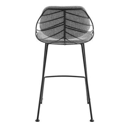 Euro Style - Linnea Counter Stool, Light Gray/Matte Black - Set of 2 - 30566LTGRY veiw 6