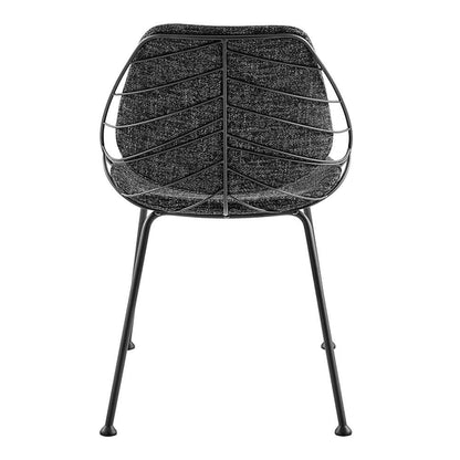 Euro Style - Linnea Side Chair In Black Fabric with Matte Black Frame and Legs (Set of 2) - 30560BLK veiw 5