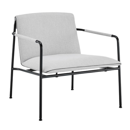 Euro Style - Ludvig Lounge Chair, Light Gray/Black - 80080LTGRY veiw 2