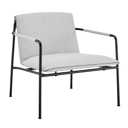 Euro Style - Ludvig Lounge Chair, Light Gray/Black - 80080LTGRY veiw 2