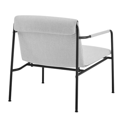 Euro Style - Ludvig Lounge Chair, Light Gray/Black - 80080LTGRY veiw 4