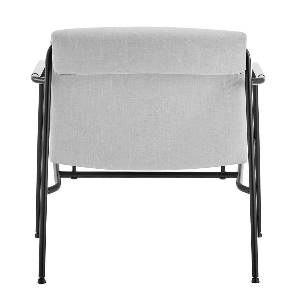 Euro Style - Ludvig Lounge Chair, Light Gray/Black - 80080LTGRY veiw 5