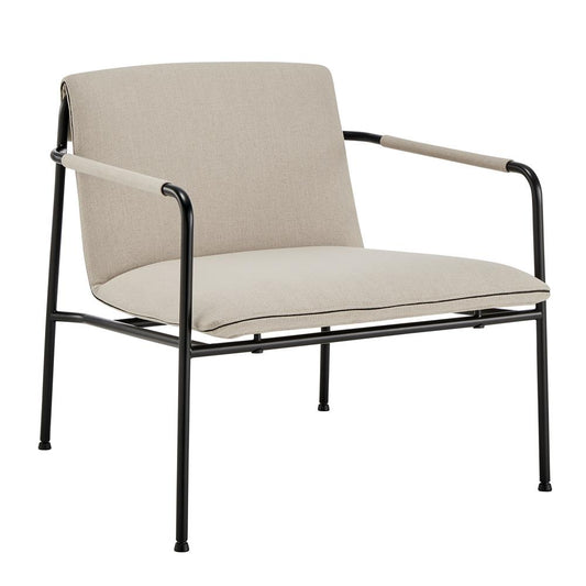 Euro Style - Ludvig Lounge Chair, Tan/Black - 80080TAN veiw 2
