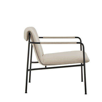 Euro Style - Ludvig Lounge Chair, Tan/Black - 80080TAN veiw 3