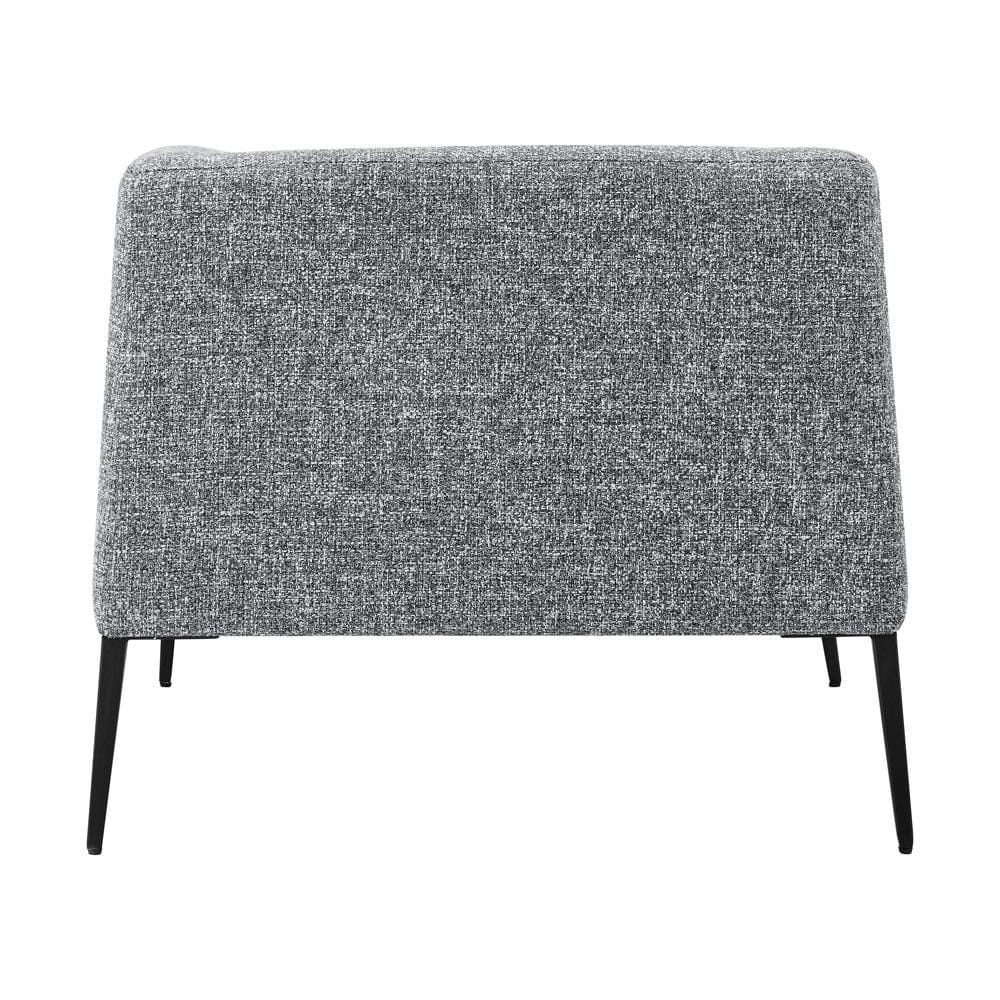 Euro Style - Matias Fabric Lounge Chair, Gray/White/Black - 94243-GRY veiw 5