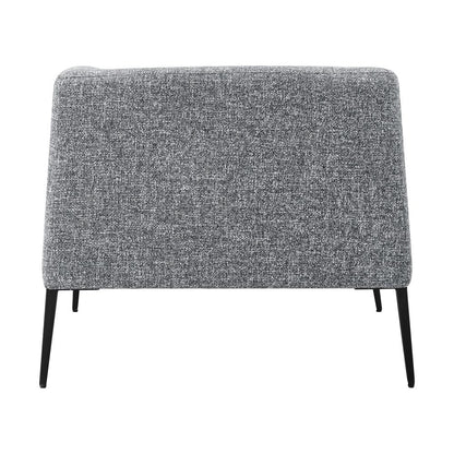 Euro Style - Matias Fabric Lounge Chair, Gray/White/Black - 94243-GRY veiw 5