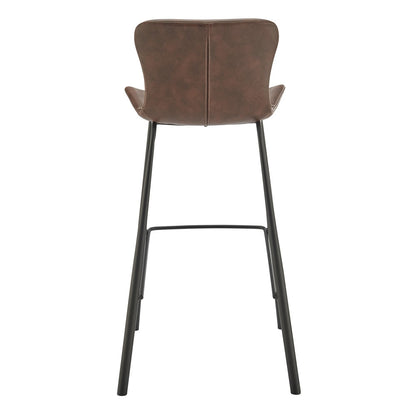Euro Style - Melody Faux Leather Bar Stools, Brown - Set of 2 - 30514BRN veiw 6