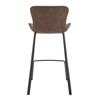 Euro Style - Melody Faux Leather Counter Stools, Brown - Set of 2 - 30512BRN veiw 6