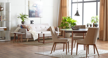 Euro Style - Morty 48inW Coffee Table, Matte White/Dark Walnut - 90199WHT veiw 5