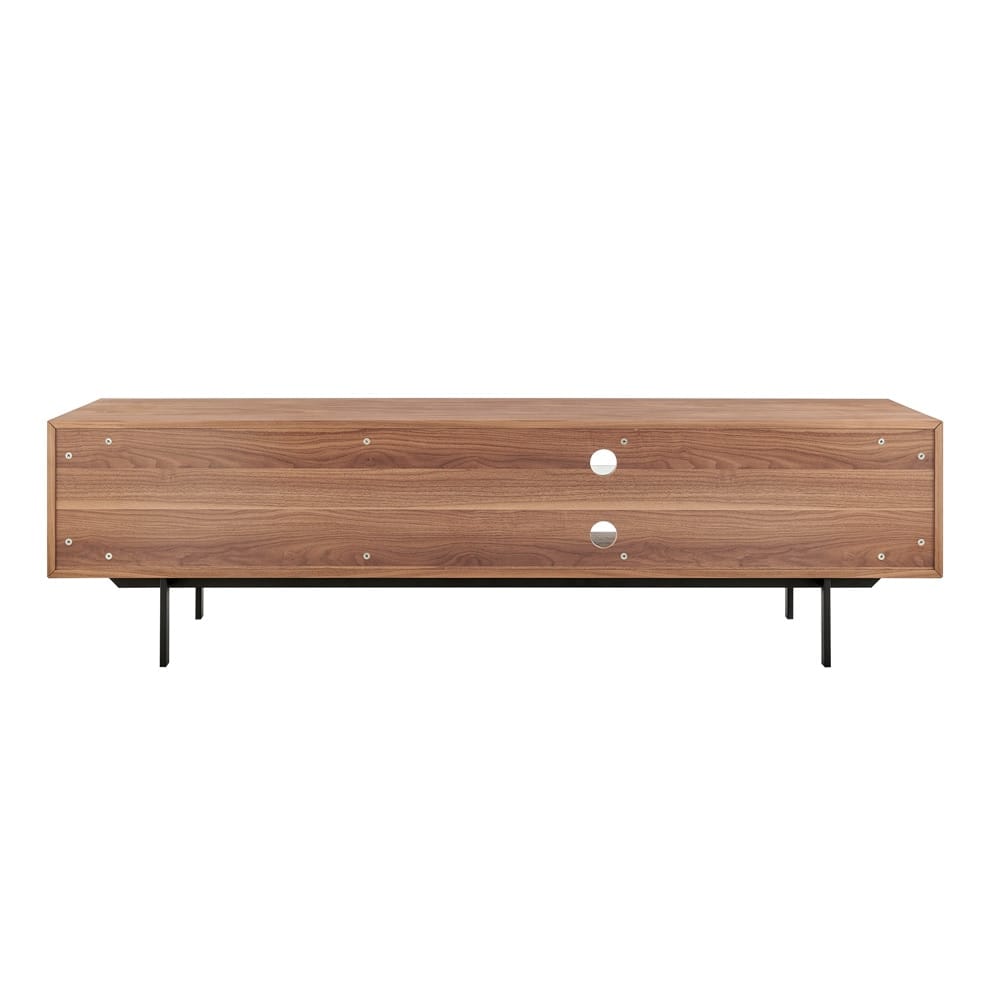 Euro Style - Norna 79inW Media Stand, Walnut/Matte White/Matte Black - 31074WAL-KIT veiw 5