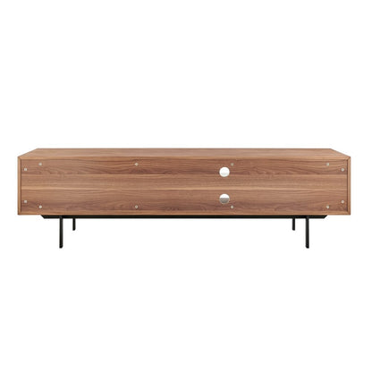 Euro Style - Norna 79inW Media Stand, Walnut/Matte White/Matte Black - 31074WAL-KIT veiw 5