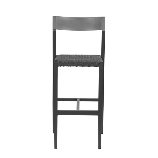 Euro Style - Ronan Outdoor Bar Stool, Gray - Set of 2 - 90588-GRY veiw 2