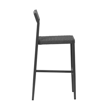Euro Style - Ronan Outdoor Bar Stool, Gray - Set of 2 - 90588-GRY veiw 4