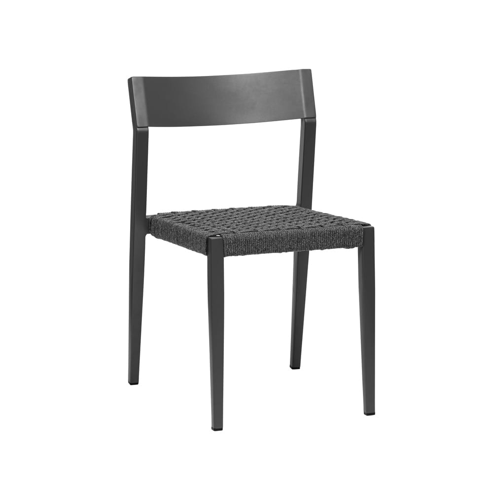Euro Style - Ronan Stackable Outdoor Side Chairs, Gray - Set of 2 - 90586-GRY veiw 3