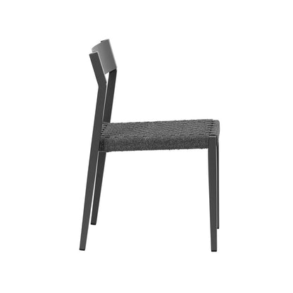 Euro Style - Ronan Stackable Outdoor Side Chairs, Gray - Set of 2 - 90586-GRY veiw 4